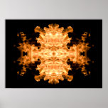 Modern Abstract Art | Flaming Rorschach Test 01 posters
