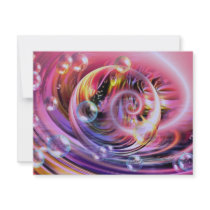 Modern Abstract Art Custom Invitations