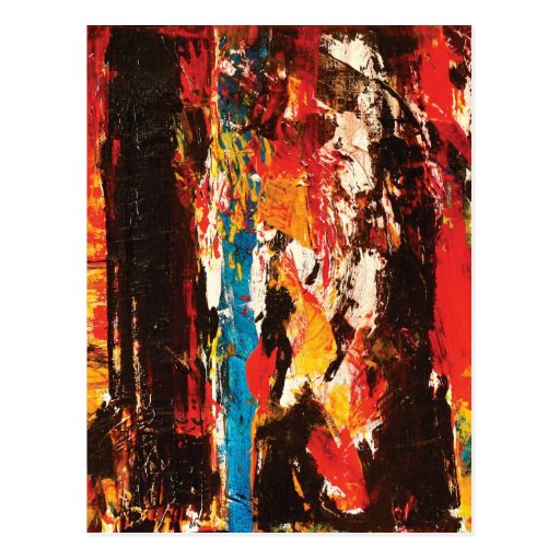 Modern Abstract Art Postcard Zazzle