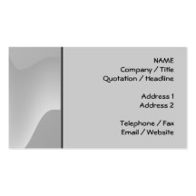 Modern Abstract Design in Light Grey. Business Card Template
