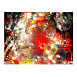 Modern Abstract Digital Art Post Card