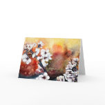 modern abstract flower asian oriental art painting cards