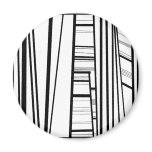 modern abstract magnet - pseudo zebra style