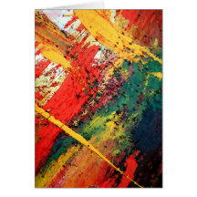 Modern Abstract Painting Card