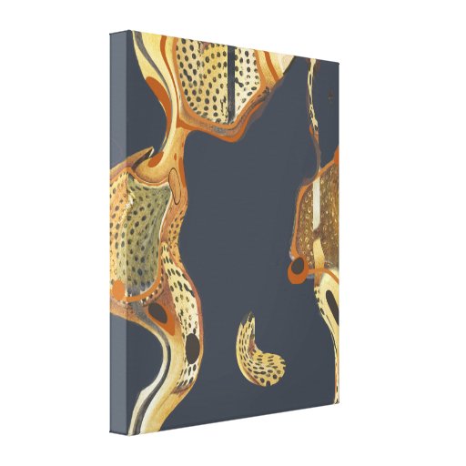 Modern Abstract Painting  Fluid Canvas Print