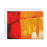 Modern Abstract Painting Personalised Invitations