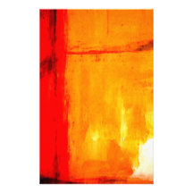 Modern Abstract Painting Personalized Stationery