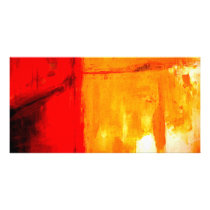 Modern Abstract Painting Personalized Photo Card