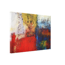 Modern Abstract Painting Wrapped Canvas