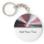 Modern Abstract Red Light keychains