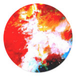 Modern Abstract Round Stickers