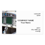 modern aircraft glass cockpit business cards