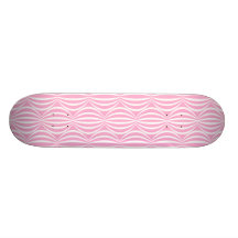 Modern and Fun Bright Pink Circle Pattern Skate Board Decks