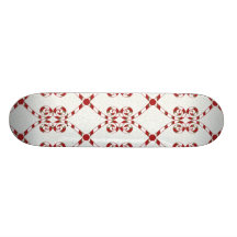 Modern and Fun Candy Cane Swirl Pattern Custom Skate Board