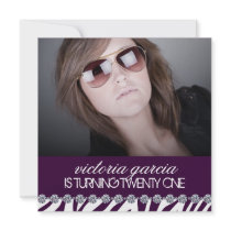 Modern and Hip Twenty First Birthday Invitation