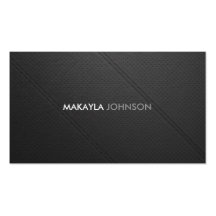 Modern and Minimal perforated leather Professional Business Card