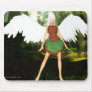 Modern Angel in the Woods Mouse Pads