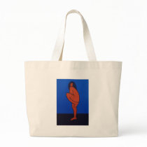 Modern Art Woman Tote Bags
