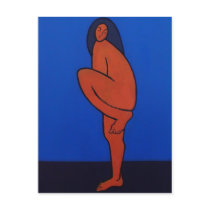 Modern Art Woman Postcard