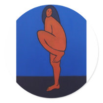 Modern Art Woman Sticker