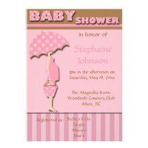 Modern Baby Shower Custom Invitations
