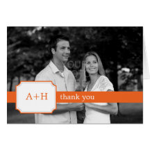 Modern Band Thank You Cards (Orange)