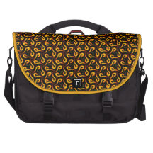 Modern Batik Spiral Pattern Laptop Bag