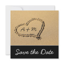 Modern Beach Save the Date Cards Personalised Invitations