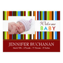 Modern Birth Announcement