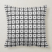Modern Black and White Checks  Mojo Pillow pillows