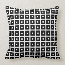 Modern Black and White Checks  Mojo Pillow pillows