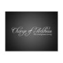 Modern Black Change of Address Postcard