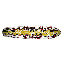 Modern black gold and red psychedelic