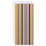 Modern black orange and blue stripes rack cards