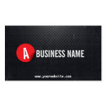 Modern Black Steel Cement Contractor Business Card