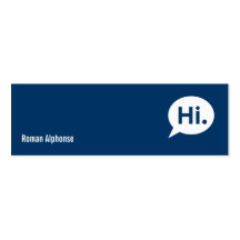 Modern Blue - Dating Profile Card Business Card Templates