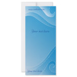 Modern blue design rack cards