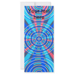 Modern blue pink circles rack cards