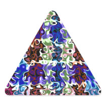 Modern blue purple and black psychedelic swirls