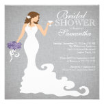 Modern Bride Wine Bridal Shower Invitations