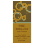 Modern Bubbles Event Schedule Rack Cards - Olive rack cards