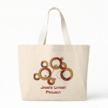 Modern Bubbles Jumbo Tote - Beige bags