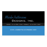 Modern Business Card :: Black & Amparo Blue