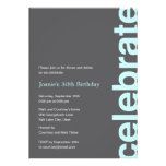 Modern Celebration Party Invitation - Turquoise