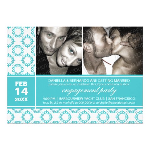 Modern Charm Engagement Party Invitations