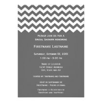 Modern Chevron Bridal Shower or Engagement Party invitations