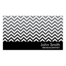 Modern Chevron Neuroscience Business Card