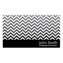 Modern Chevron Pharmacologist Business Card