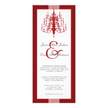 Modern Chic Chandelier Wedding Invitation