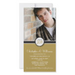 Modern Chic Graduation Announcement (camel) photo cards